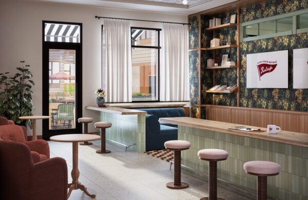 Cozy clubroom at Heyday Raleigh